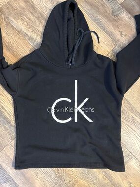 Calvin Klein Jeans Black Sweatshirt with White CK Graphic